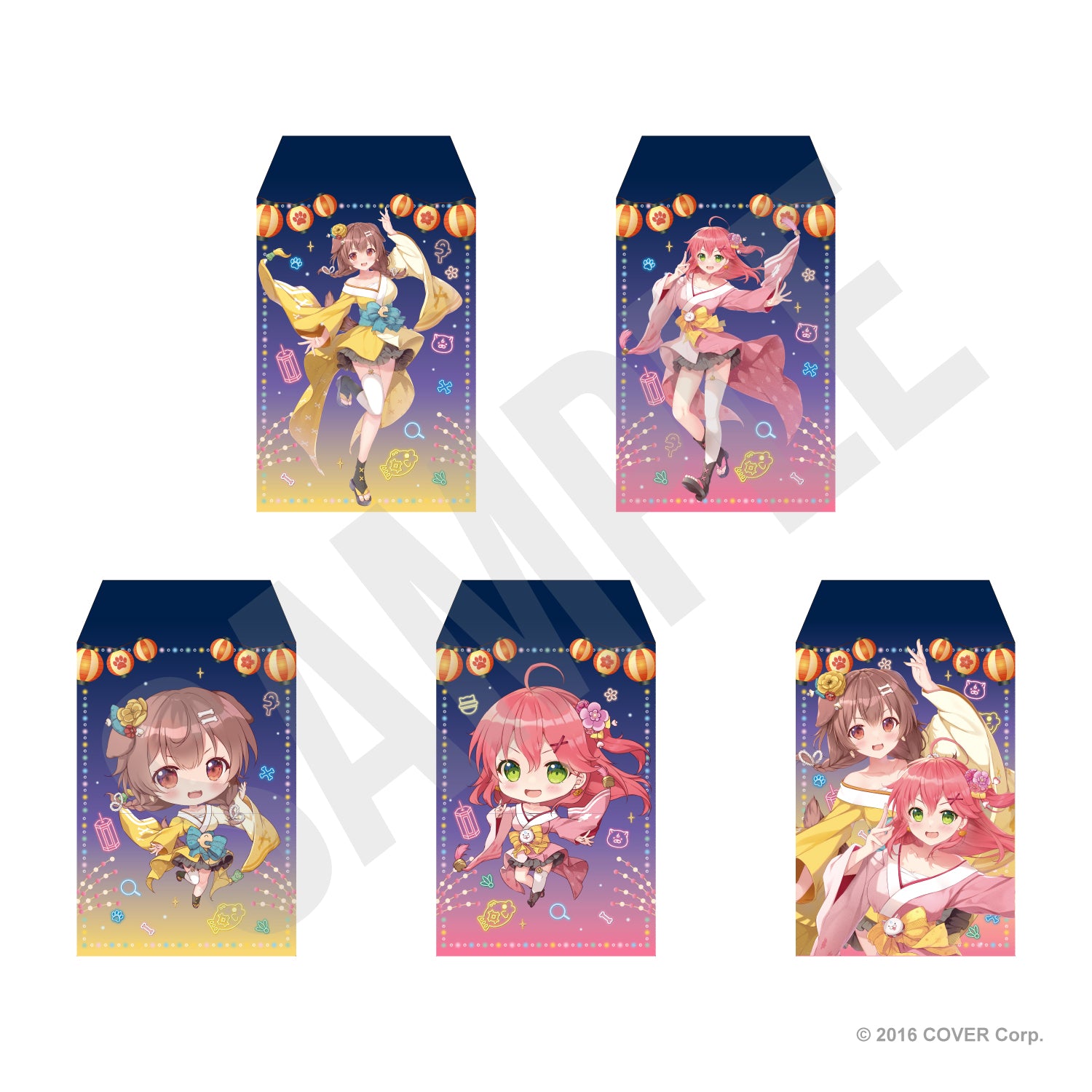 レア☆5キャラクター☆ポチ袋☆お年玉袋☆まとめ売り☆彡アニメ ポチ袋】ファイブマン ようこそようこ スイートミント等 / 山内